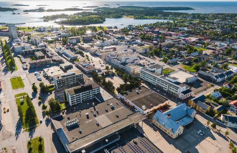 Ilmakuva kiinteistön alueesta.