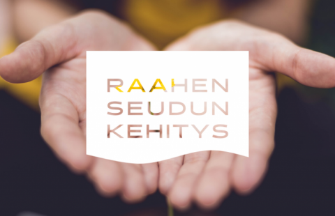 Avoimet kämmenet ja Raahen seudun kehityksen logo.