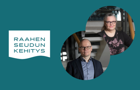 Tommi Sirviön ja Tarja Limingojan kuvat sekä Raahen seudun kehityksen logo.