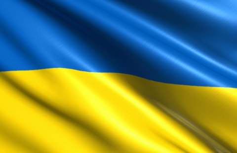 Ukrainan lippu.