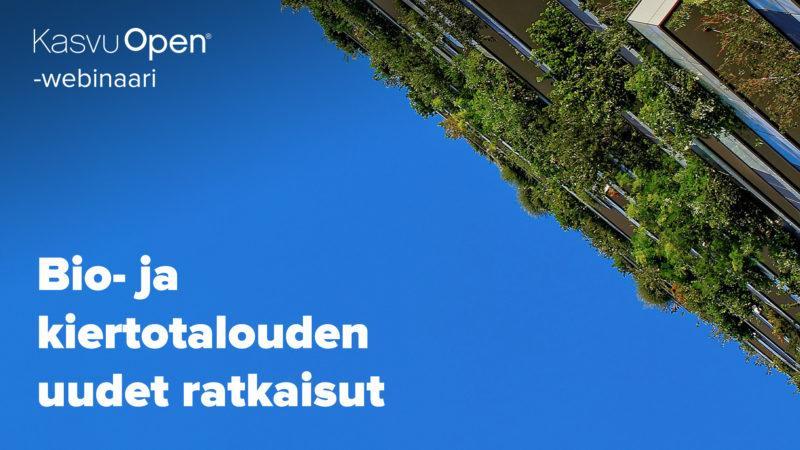 Kuva: Kasvu Open Tapahtumamainos, sininen taivas.