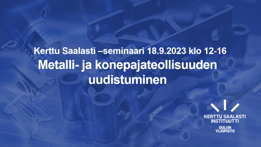 Kuva: Kerttu Saalasti Instituutti. Seminaarin mainos.
