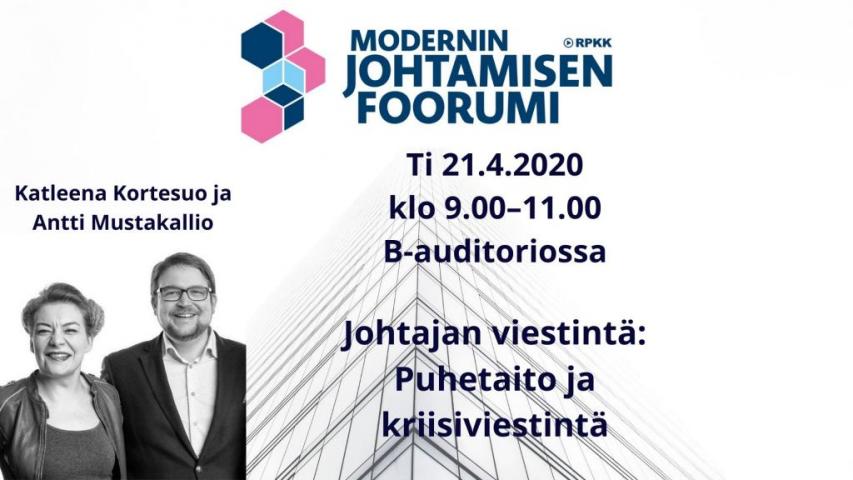 Katleena Kortesuo ja Antti Mustakallio kouluttavat Kauppakoululla. Katleena Kortesuo ja Antti Mustakallio kouluttavat Kauppakoululla.