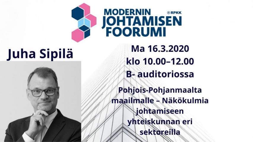 Juha Sipilä kouluttaa Kauppakoululla. Juha Sipilä kouluttaa Kauppakoululla.