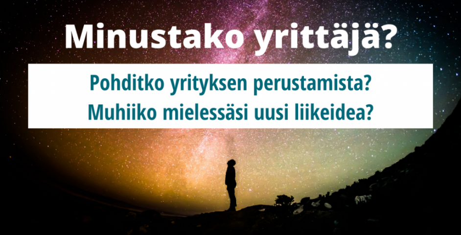 Minustako yrittäjä mainos.