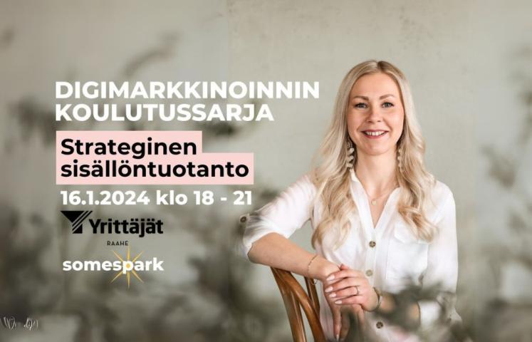 Kuva: Somespark. Koulutuksen tiedot ja kouluttajan kuva.