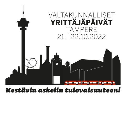 Kuva: Yrittäjät. Yrittäjäpäivien tapahtumamainos.