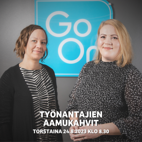 Työnantajien aamukahvit 24.8.2023 klo 8.30 alkaen Työnantajien aamukahvit 24.8.2023 klo 8.30 alkaen