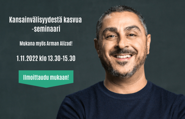 Arman Alizad toimii seminaarin keynote-puhujana. Kuva: Oulun kauppakamari. Arman Alizad.