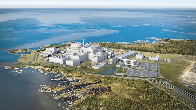 Havainnekuva Hanhikivi 1 -laitoksesta. Kuva: Fennovoima. Hanhikivi 1 -laitoksen havainnekuva.