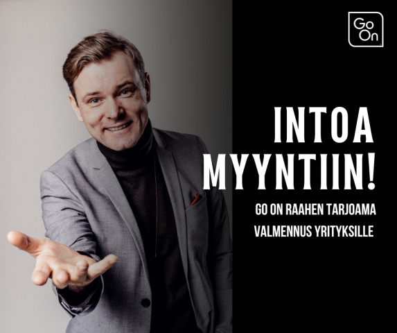 Intoa myyntiin! -valmennus yrittäjille Raahessa 24.1.2024.