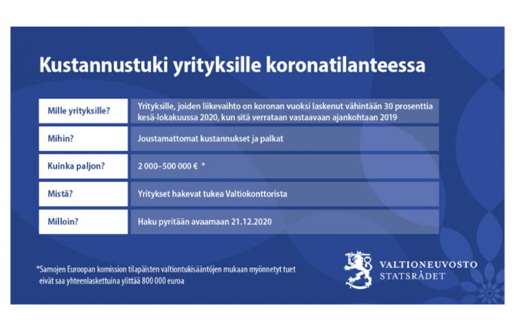 Grafiikka kustannustuesta.