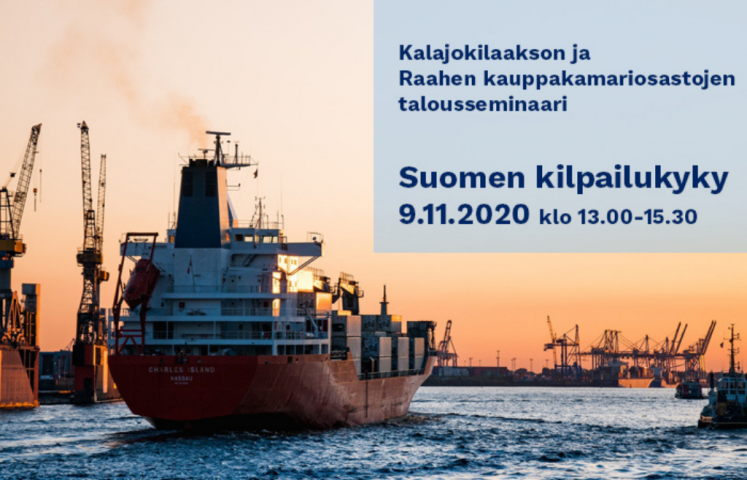 Kuva: Kauppakamari. Suomen kilpailukyky -seminaarin mainos.