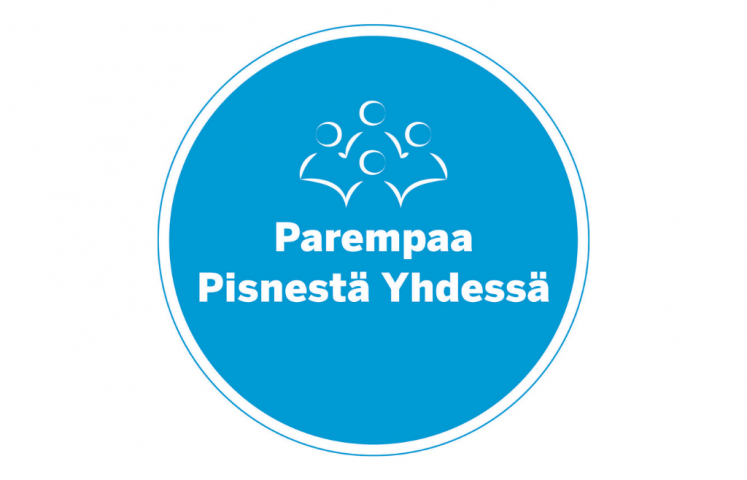 Parempaa pisnestä yhdessä -logo.