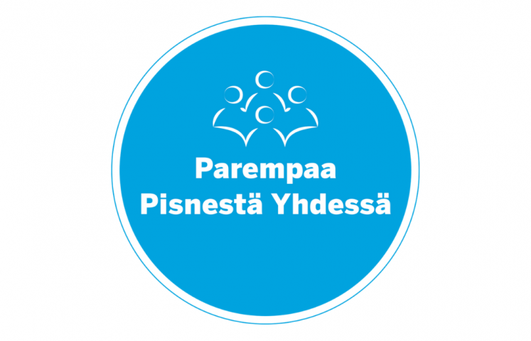 Parempaa pisnestä yhdessä -logo.