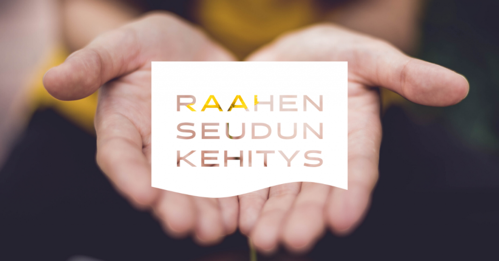 Avoimet kämmenet ja Raahen seudun kehityksen logo.