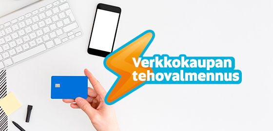 Kuva: Business Oulu. Verkkokaupan tehovalmennus mainos.