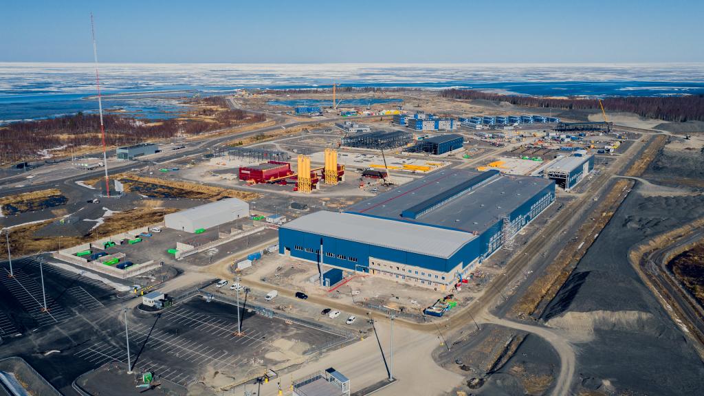Kuva: Fennovoima. Rakennustöiden edistyminen Hanhikivenniemellä.