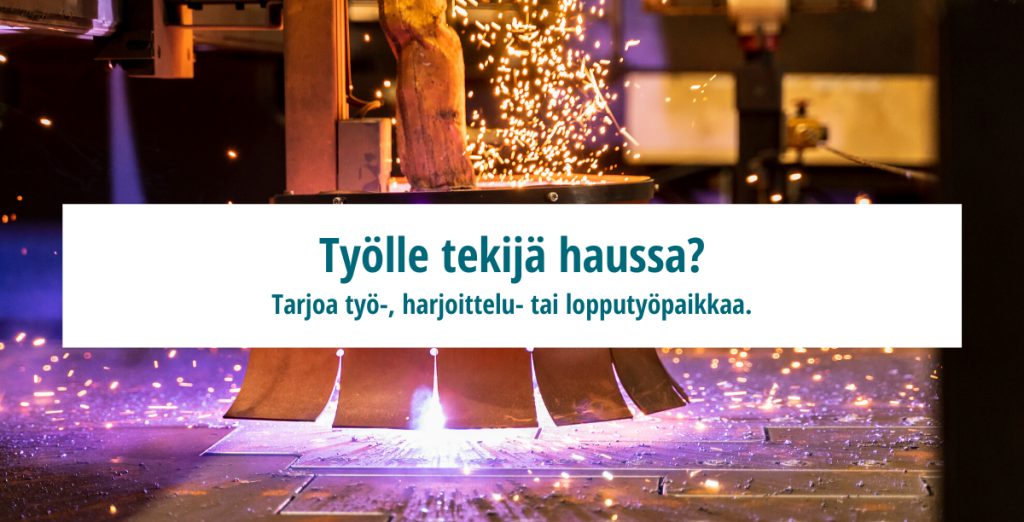 Mainos Työpaikkapörssistä.