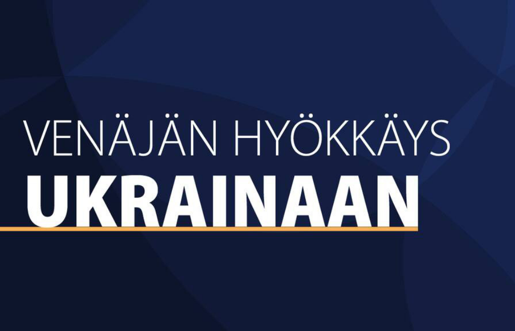 Kuva: TEM. Teksti Venäjän hyökkäys Ukrainaan.